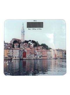 Printed Digital Glass Bathroom Scale