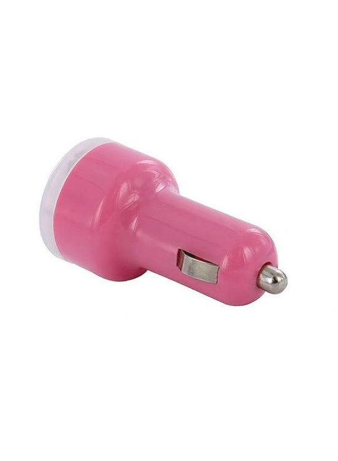 Universal Car Charger Pink - Image 1