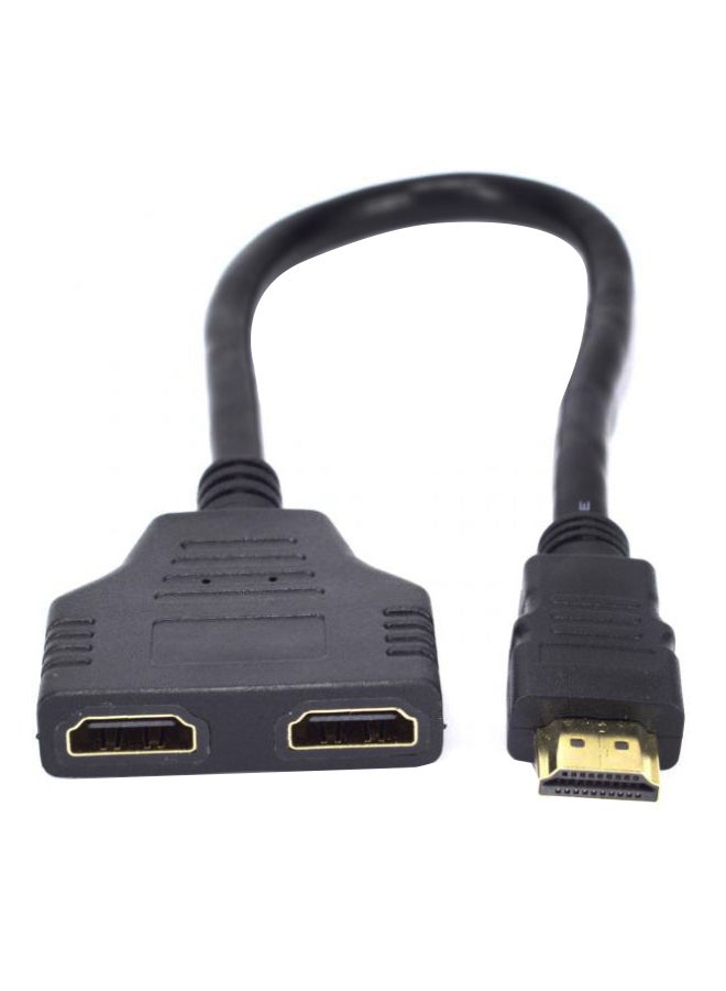نانوتك كابل مقسم من HDMI ذكر إلى HDMI أنثى أسود  - Image 1