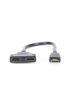 نانوتك كابل مقسم من HDMI ذكر إلى HDMI أنثى أسود  - Image 3