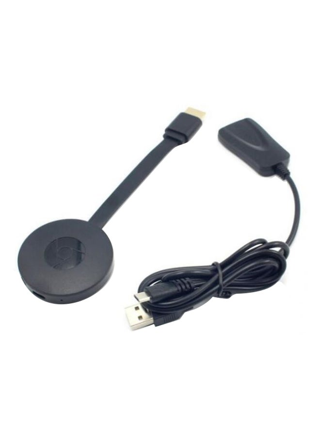 Generic - Wireless Wi-Fi TV Dongle Receiver For Google Chromecast 2 Black - Image 1