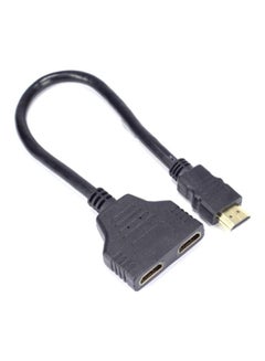نانوتك كابل مقسم من HDMI ذكر إلى HDMI أنثى أسود  - Image 2