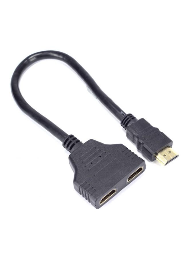 نانوتك كابل مقسم من HDMI ذكر إلى HDMI أنثى أسود  - Image 2