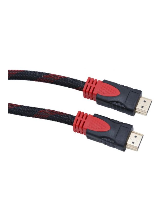 هاي تيك كابل HDMI ذكر إلى ذكر أسود / أحمر / ذهبي - Image 3