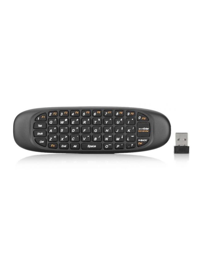 Wireless Air Mouse Keyboard With Gyroscope Black  - Image 2