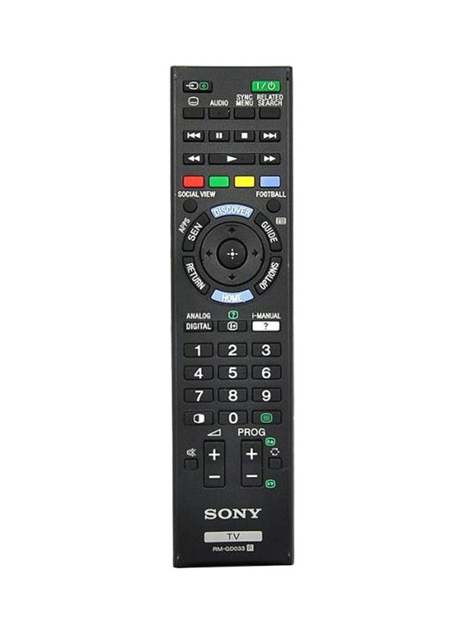 Sony - TV Remote Control Black - Image 1