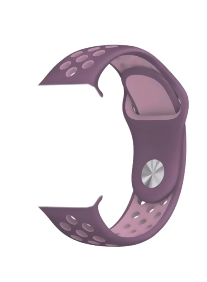 سوار بديل لساعة ذكية 42 مم بنفسجي/وردي