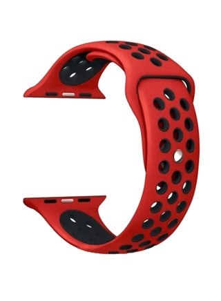 Replacement Band For Apple Watch Series 5/4/3 Sport Edition-42mm and 44mm Red/Black - v1553601834/N22760359A_1