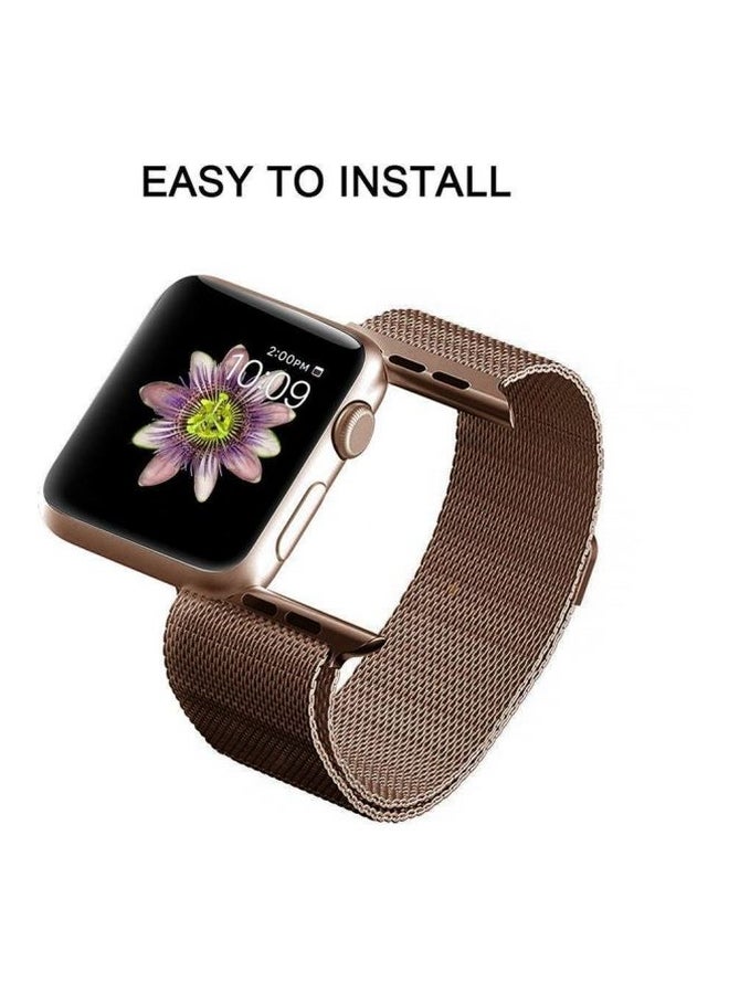 Generic - Replaceable Band For Apple Smartwatch Series 4/3/2/1 38/40mm Rose Pink - Image 1