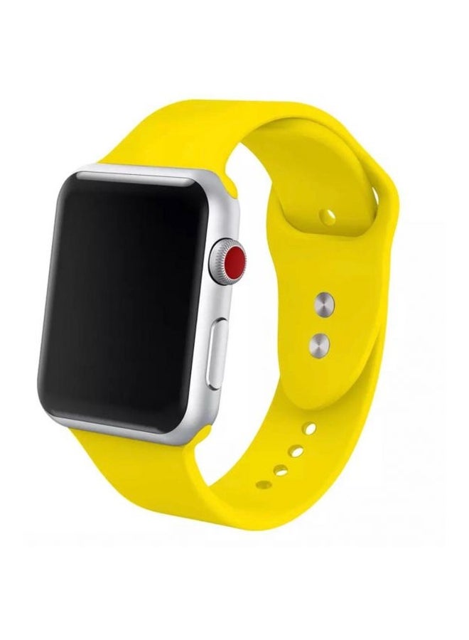 Replacement Strap For Apple Watch Yellow - Image 2