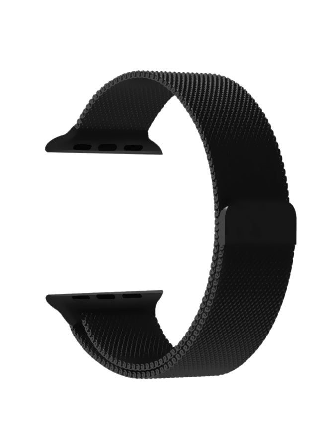 PENOM - Stainless Steel Band For Apple Smart Watch Black - Image 1