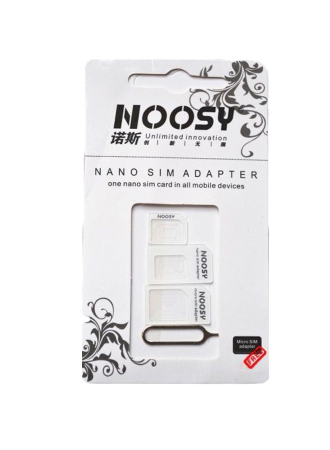 Noosy Nano SIM Adapter White 