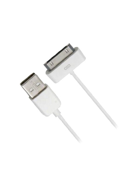 3-Pin Wall Socket With 30-Pin Cable White