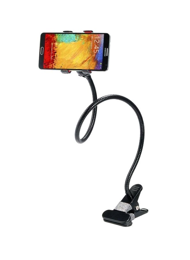 Flexible Mobile Phone Mount With Clip Black