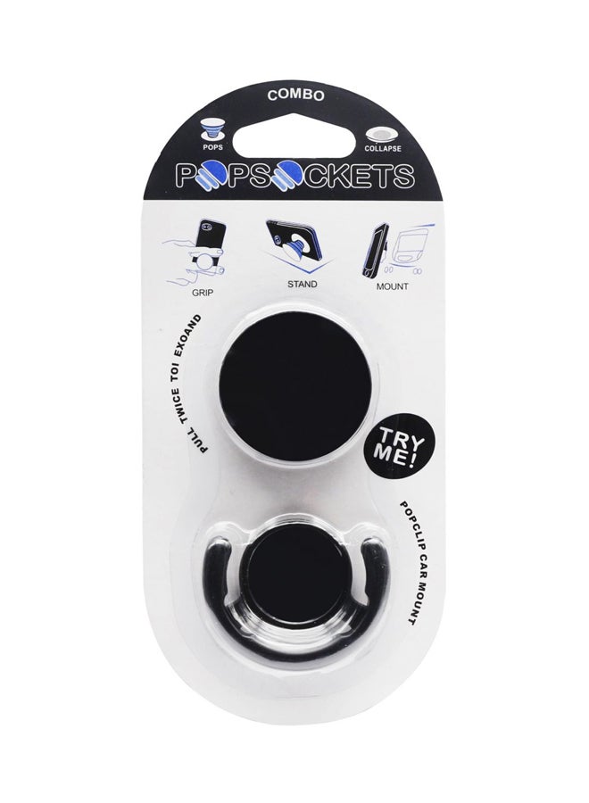 POPSOCKETS - Collapsible Phone Grip Holder Black - Image 1
