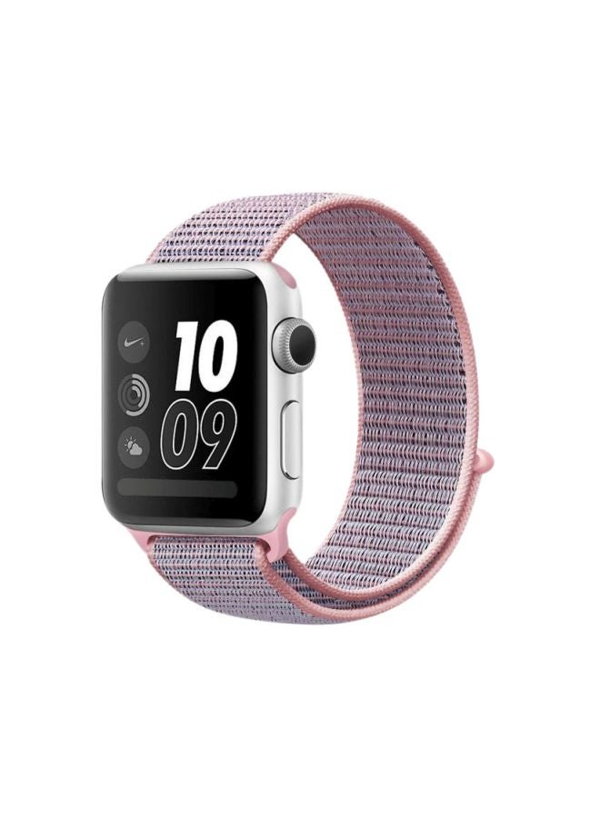 SBAQ Replacement Band For Apple Watch 38mm Grey/Pink