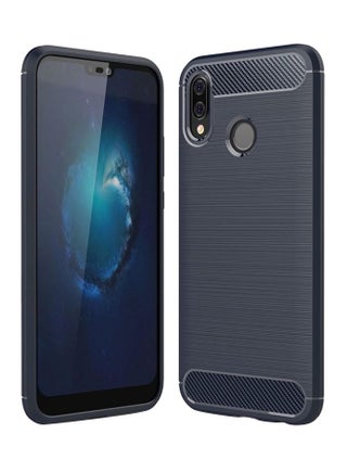 For Huawei P20 Lite / Nova 3e Carbon Fiber Texture Brushed TPU Case Dark Blue - v1553608023/N20398681A_1
