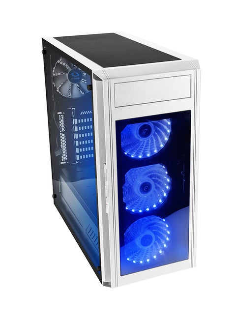 ATX Tempered  Mid Tower PC Case White