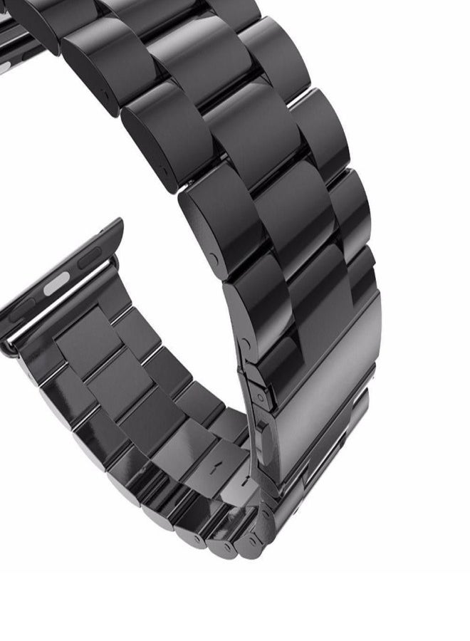 Stainless Steel Replacement Band And Protective Case For Apple Watch 42mm Black - v1553616931/N22439927A_2