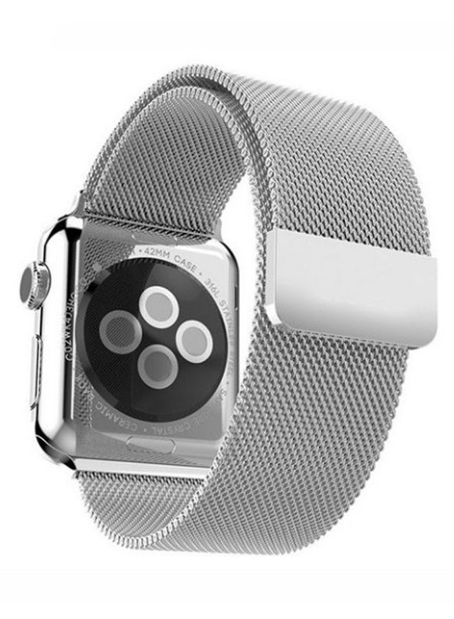 KAPAPI - Smartwatch Band For Apple Watch 38 mm Silver - Image 1