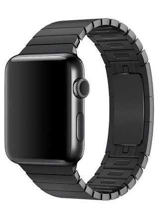 Stainless Steel Band With Screen Protector For Apple Watch Series 3 42mm Black - v1553616966/N22439945A_1