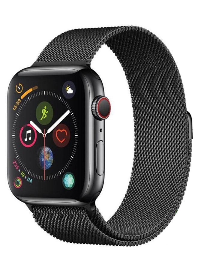 KAPAPI - Stainless Steel Replacement Band For Apple Watch Series 1/2/3/4 38/40mm Black - Image 1