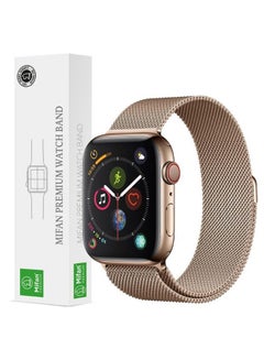 KAPAPI Stainless Steel Replacement Band For Apple Watch Series 1/2/3/4 40-42mm Gold  - Image 3