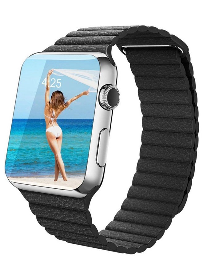 KAPAPI Smartwatch Band For Apple Watch Series 1/2 42 mm Black  - Image 2