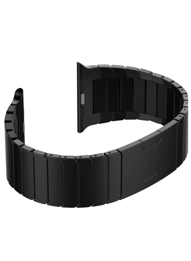 KAPAPI - Replacement Steel Band For Apple Watch Series 3/4/5 Black - Image 1