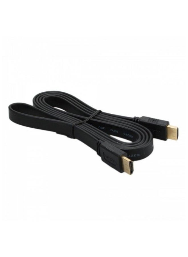 High Speed HDMI HD Flat Cable Black