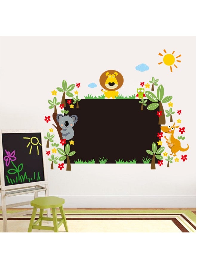 Animal Blackboard Wall Sticker Multicolour 60 x 90cm - Image 1