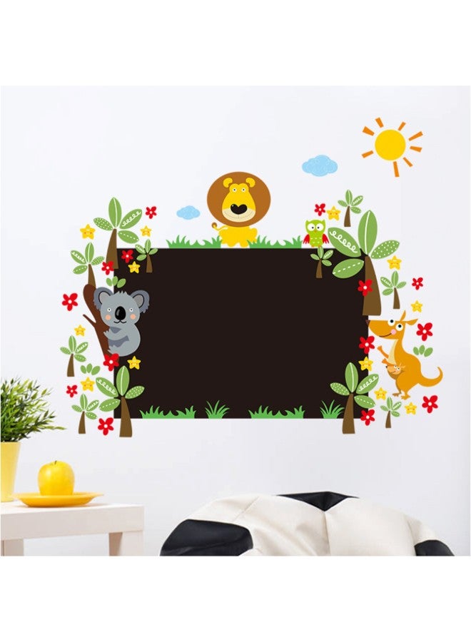 Animal Blackboard Wall Sticker Multicolour 60 x 90cm - Image 2