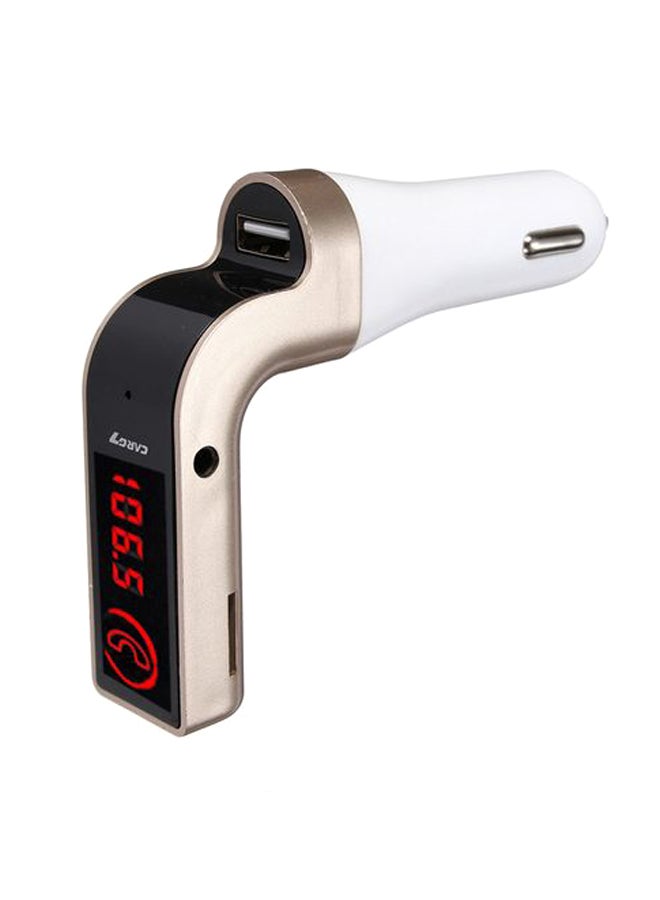 كار جي 7 جهاز إرسال إف إم مزود ببلوتوث وشاحن USB - Image 1