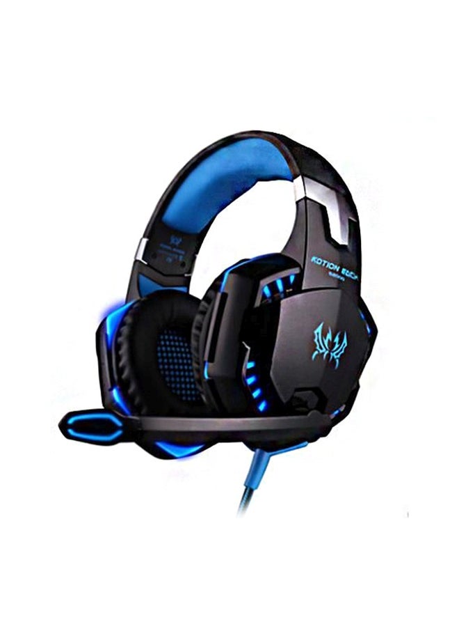 KOTION EACH - Over-Ear Headphones With Mic Black/Blue - Image 1