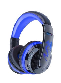 MX666 Over-Ear Bluetooth Headphones With Mic Black/Blue
