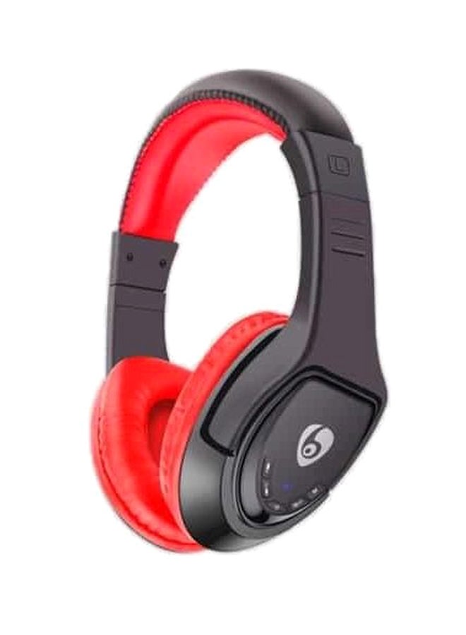 MX333 Bluetooth Over-Ear Headphones With Mic Red/Black