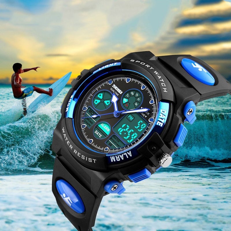 Kids' Fashion Children Smart Watch LED Display Digital Wristwatch Waterproof