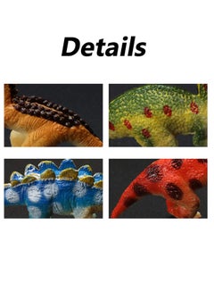 HAPTIME Dozen Small Assorted Dinosaur Figures Mini Plastic Dino Model Toy 2 inch  - Image 4