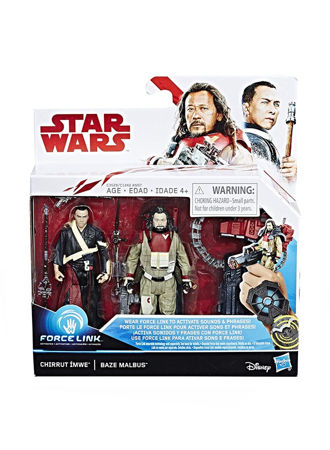 STAR WARS - Pach Of 2 Force Link Chirrut ImWe And Baze Malbu - Image 1