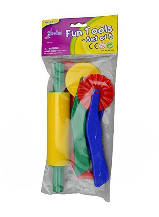 S Art Supplies 5-Piece Clay And Dough Tool Set 