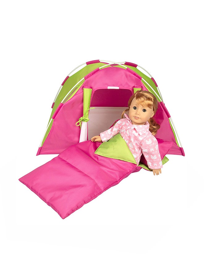 Dress Along Dolly Doll Tent With Sleeping Bag 18inch  - Image 1