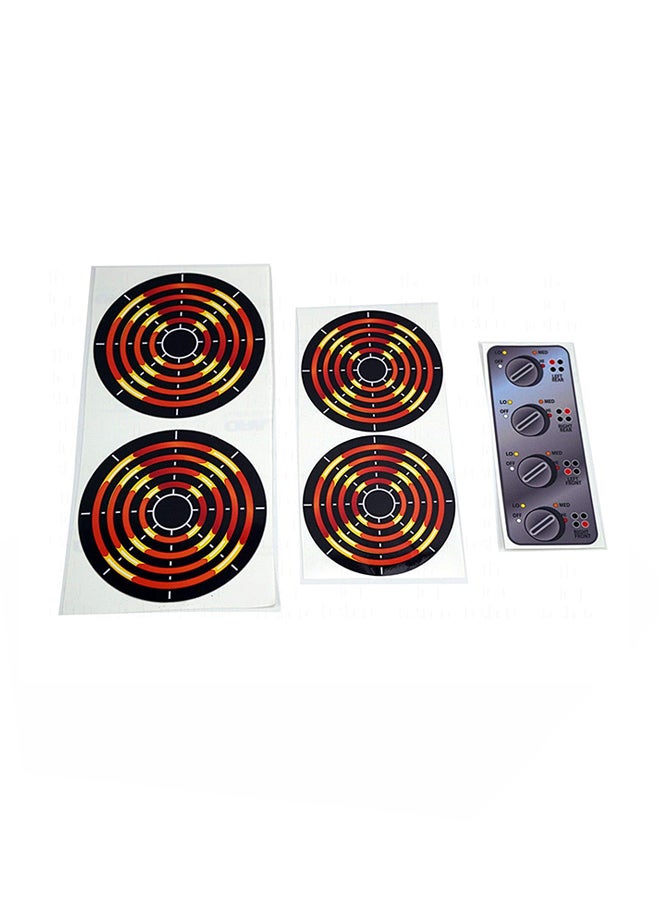 The Toy Restore - DIY Decals Sticker Kitchen Burner And Dial Toy Stove Set - Image 1