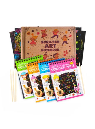 Mini Rainbow Scratch Art Notebook - v1553628131/N22132859A_1