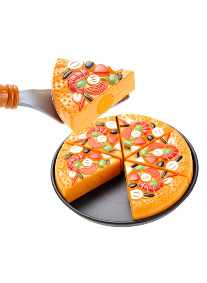 PowerTRC Pizza Watermelon And Ice Cream Kitchen Food Toy Set With Utensil  - Image 2