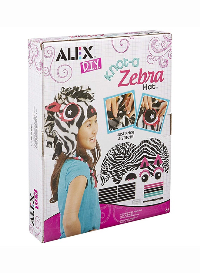 ALEX DIY Knot-A Zebra Hat Craft Kit - Image 2