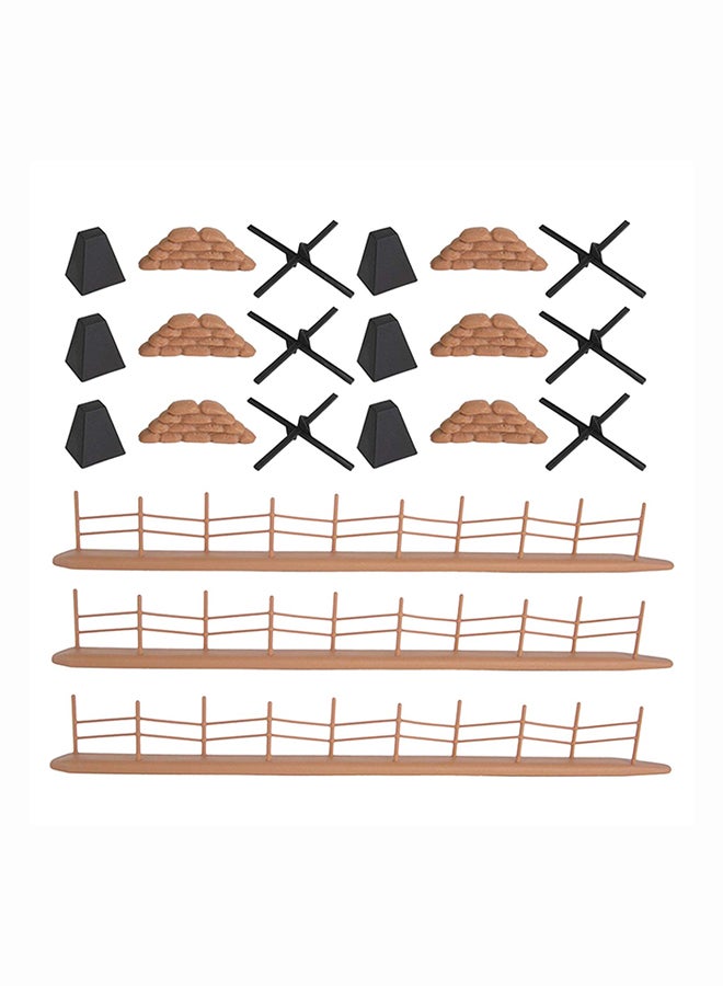 BMC Toys 21-Piece Ww2 Atlantic Wall Fortifications Plastic Army Men Accessories  - Image 1