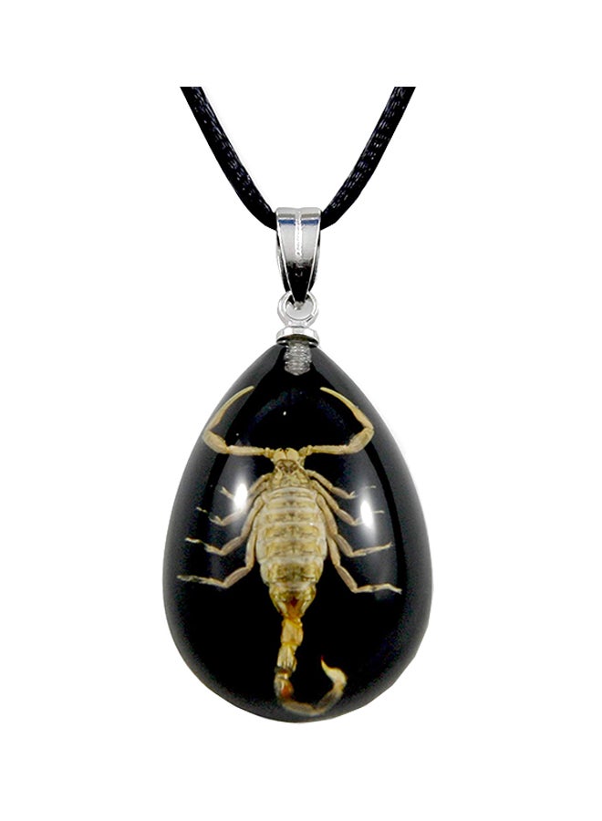 REALBUG - Gold Scorpion Necklace, Black, Small - Image 1