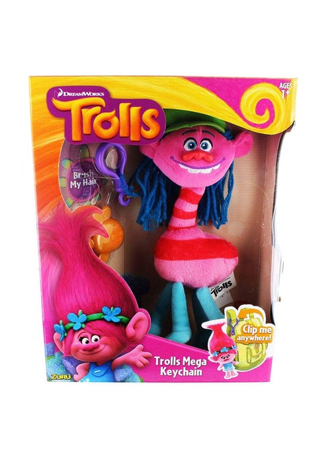 3D Computer Animated Trolls Mega Keychain