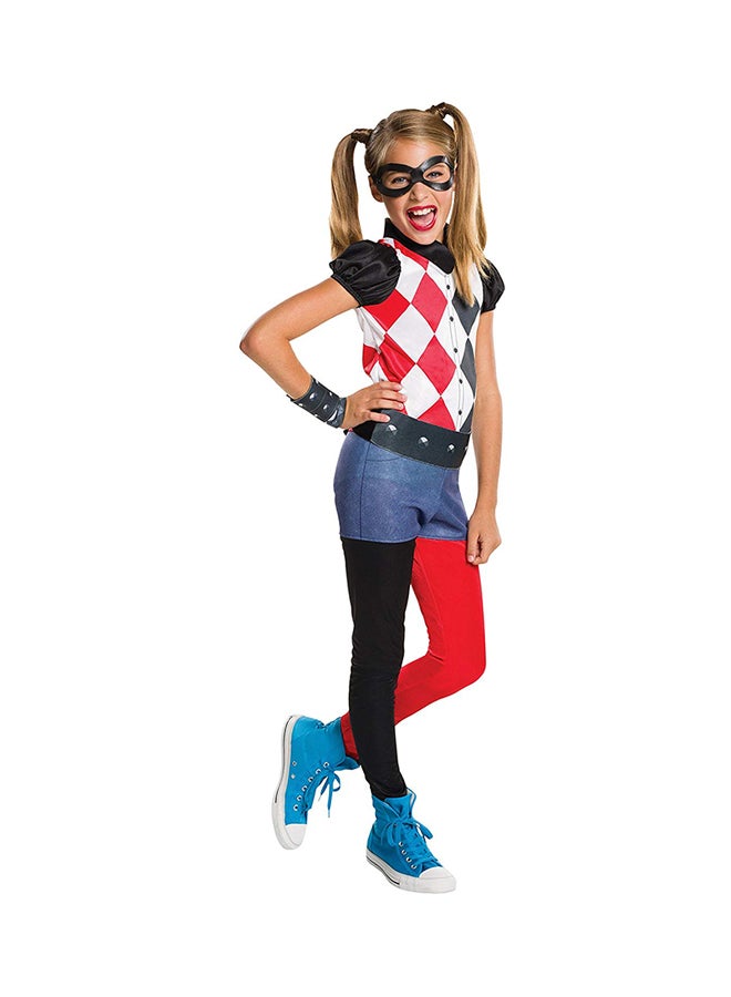 RUBIE'S Superhero Girls Harley Quinn Party Costume Set S