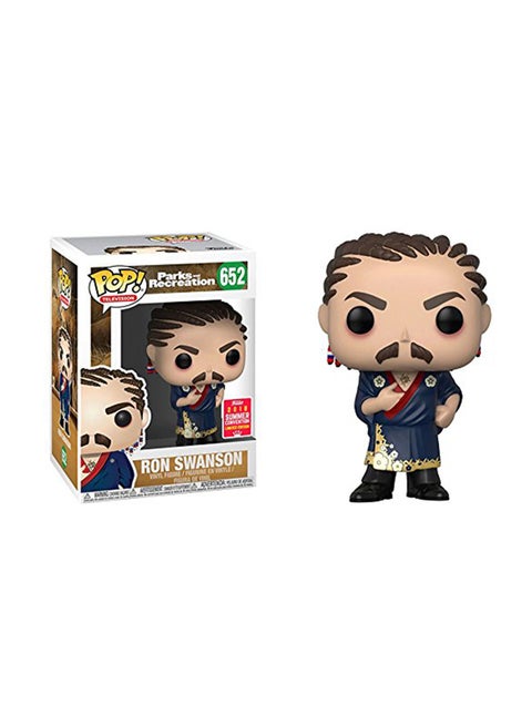 Pop Television Parks And Recreation Ron Swanson Cornrows Figure